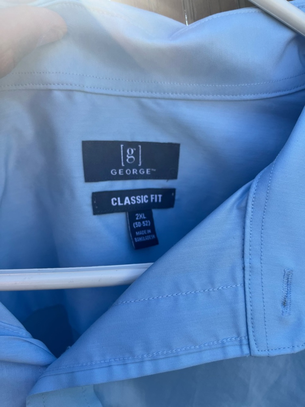George Light Blue Classic Fit Button-Up Shirt